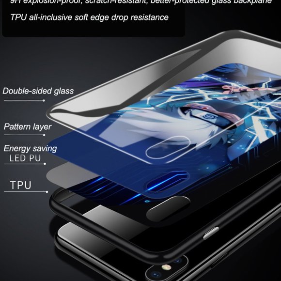 iPhone 12 Pro Max LED Smart Luminous Tempered Glass Case - Picture 4 of 6